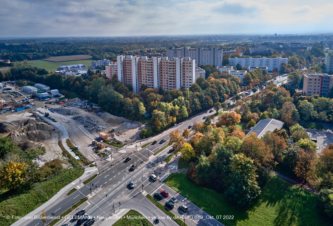 13.10.2022 - Baustelle Alexisquartier und Pandion Verde in Neuperlach